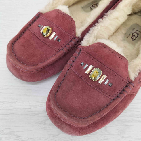 アグ UGG スエード ビジュー モカシン レディース JPN:23