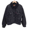 リーバイス Levis ブラック デニム ボア ジャケット レディース import:M