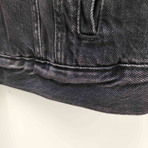 リーバイス Levis ブラック デニム ボア ジャケット レディース import:M