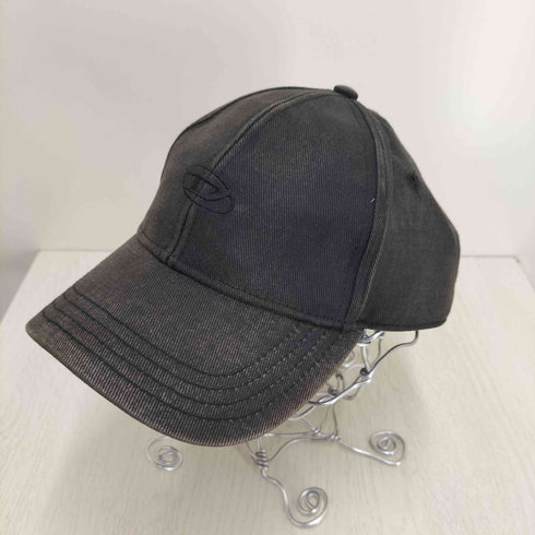 ディーゼル DIESEL Dロゴ ブラック デニム ウォッシュ 加工 キャップ メンズ 02