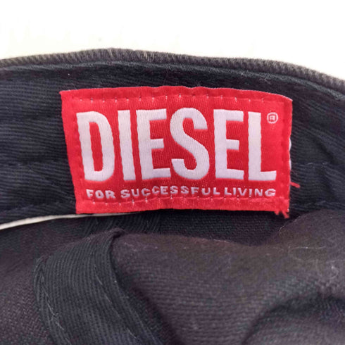 ディーゼル DIESEL Dロゴ ブラック デニム ウォッシュ 加工 キャップ メンズ 02