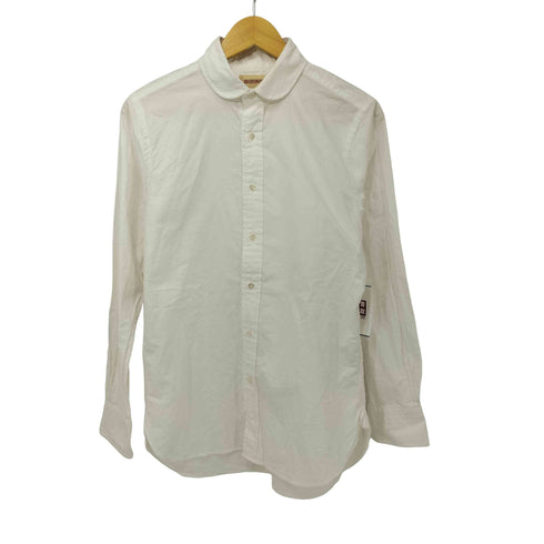 SOUTIENCOL 丸襟 マチ付 オックスフォード生地 L/S シャツ メンズ JPN:2