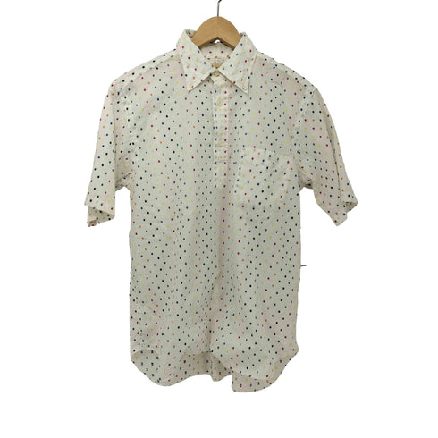 SOUTIENCOL ドット コットン プルオーバー S/S シャツ メンズ JPN:2