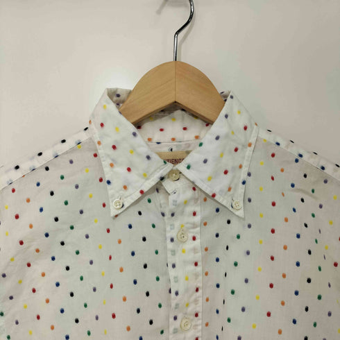 SOUTIENCOL ドット コットン プルオーバー S/S シャツ メンズ JPN:2
