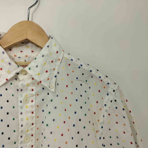 SOUTIENCOL ドット コットン プルオーバー S/S シャツ メンズ JPN:2