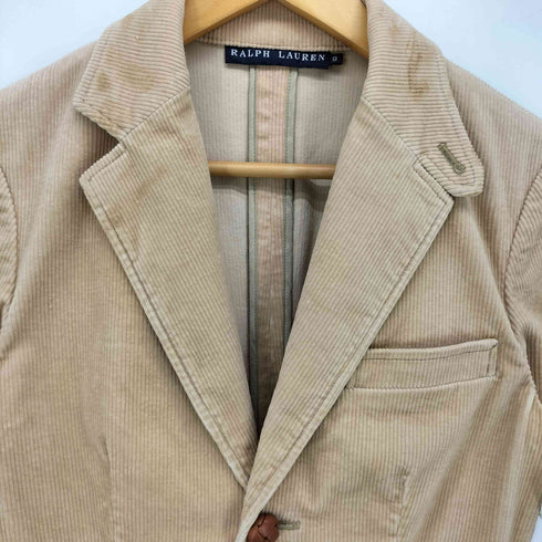 ラルフローレン RALPH LAUREN くるみボタン 2B コーデュロイ テーラード ジャケット レディース JPN:9号