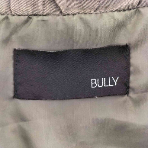 BULLY ラムレザー ノーカラー レザージャケット ダブルジップ Y2K レディース JPN:42