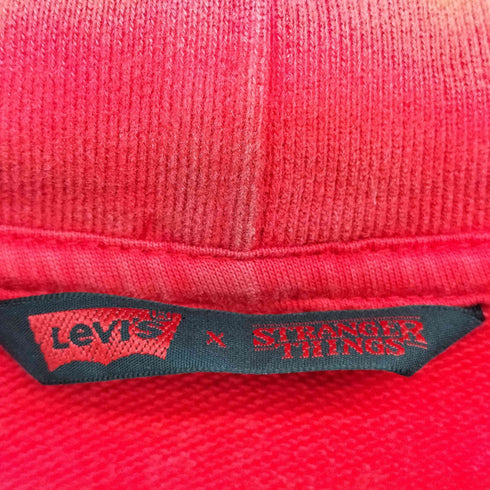リーバイス Levis STEVES SWEATSHIRT キャラクター メッセージ プリント プルオーバー パーカー メンズ import:M
