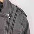ザラ ZARA ダメージド フェイクレザー ライダース ジャケット レディース import:S