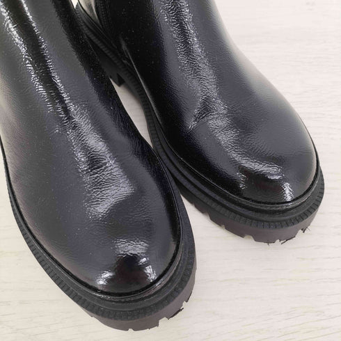 ザラ ZARA PATENT ANKLE BOOTS レディース EUR:35
