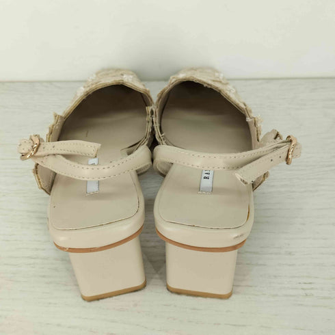 ランダ RANDA フラワーカッティングパンプス レディース JPN:M