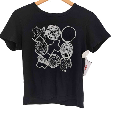 ワイズ Ys ドット ベロア 幾何学模様 半袖Tシャツ レディース JPN:2