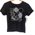 ワイズ Ys ドット ベロア 幾何学模様 半袖Tシャツ レディース JPN:2