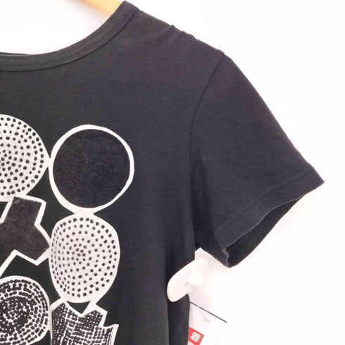 ワイズ Ys ドット ベロア 幾何学模様 半袖Tシャツ レディース JPN:2
