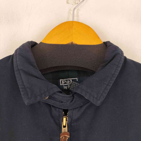 ポロバイラルフローレン Polo by RALPH LAUREN 90S スモールポニー刺繍 裏地チェック スイングトップ ジャケット メンズ import:M