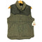 ハリスツイード Harris Tweed スコットランド製 レザー切替 ヘリンボーン ウール 中綿ベスト メンズ import:M