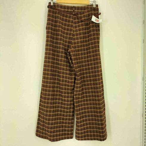COTRE チェック柄 ドローコード ワイドパンツ メンズ JPN:L