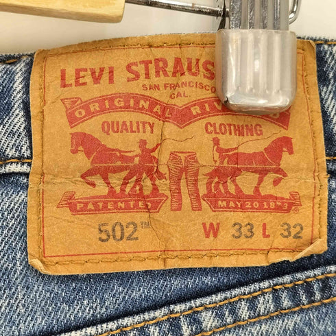 リーバイス Levis 502 コインポケット ジップフライ テーパードデニム メンズ W33 L32