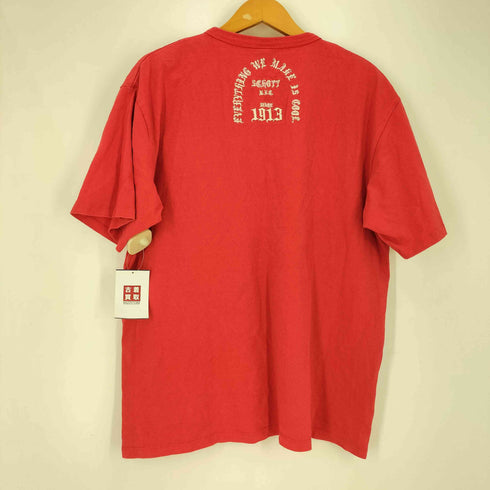 ショット Schott SKULL EMB. POCKET T-SHIRT/スカル刺繍 ポケットTシャツ メンズ import:L