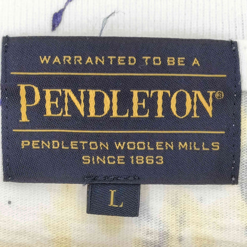 ペンドルトン PENDLETON 別注 ペンキ ブランケットデザイン プリント クルーネックTシャツ メンズ JPN:L