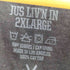 JUS LIV'N IN スカル メタリックプリント S/S クルーネック Tシャツ メンズ 2XL