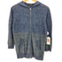コムサメン COMME CA MEN リネン ボーダー切替 七分袖 ダブルジップ パーカー メンズ