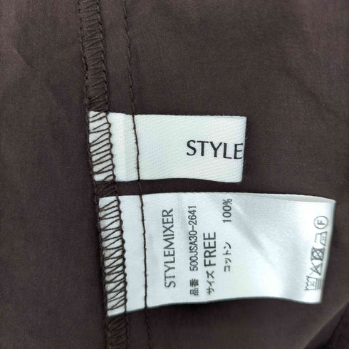 スタイルミキサー STYLEMIXER 26SS テントラインシャツ レディース FREE