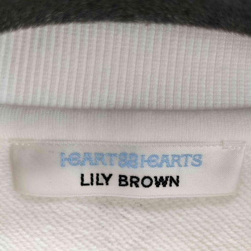 リリーブラウン Lily Brown Hearts2Hearts コラボレーションビジューロゴスウェット レディース 1