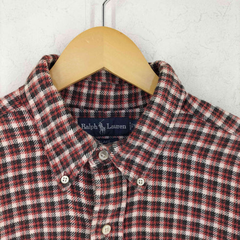 ラルフローレン RALPH LAUREN 90s BLAKE チェック ポニー刺繍 長袖 ボタンダウンシャツ メンズ XL