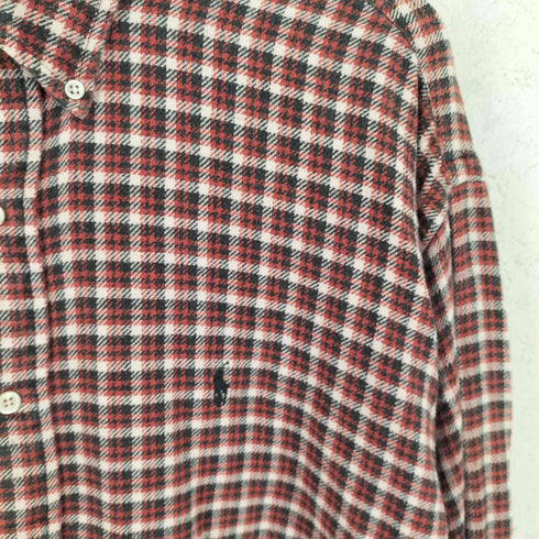 ラルフローレン RALPH LAUREN 90s BLAKE チェック ポニー刺繍 長袖 ボタンダウンシャツ メンズ XL