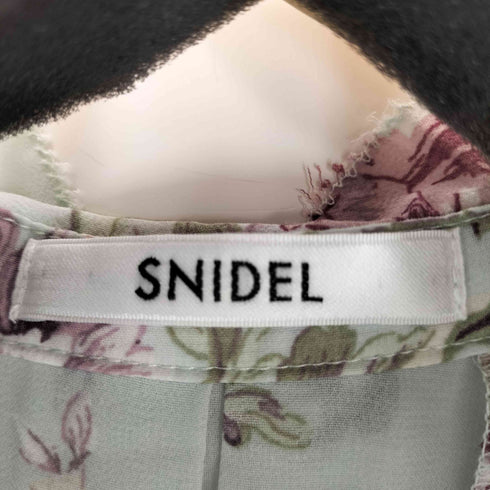 スナイデル snidel 26SS Sustainableプリーツプリントワンピース レディース 1