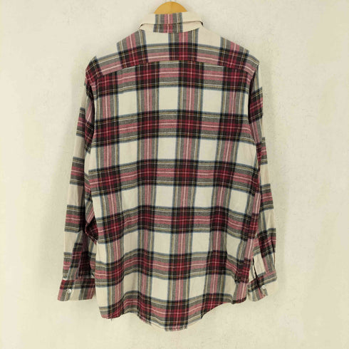 エルエルビーン L.L.Bean 90s USA製 襟芯 チェック 長袖 レギュラーカラーシャツ メンズ M