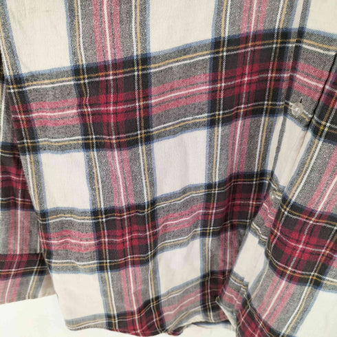 エルエルビーン L.L.Bean 90s USA製 襟芯 チェック 長袖 レギュラーカラーシャツ メンズ M