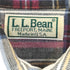 エルエルビーン L.L.Bean 90s USA製 襟芯 チェック 長袖 レギュラーカラーシャツ メンズ M