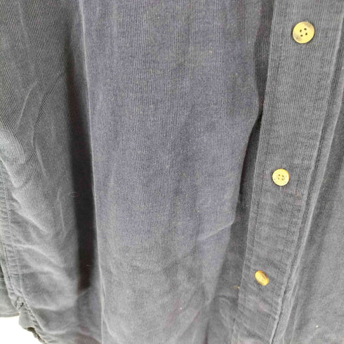 ノーティカ NAUTICA ロゴ刺繍 細畝コーデュロイ L/S レギュラーカラーシャツ メンズ JPN:M