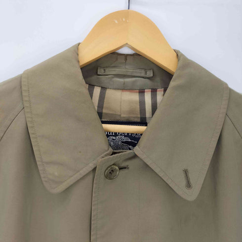 バーバリーズ BURBERRYS 80S MARUZEN TOKYO MADE IN ENGLAND 丸善別注 英国製 裏地ノバチェック 玉蟲 バルマカーン ステンカラー コート メンズ