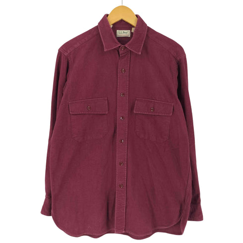 エルエルビーン L.L.Bean 80s USA製 CHAMOIS 長袖 レギュラーカラーシャツ メンズ 15½