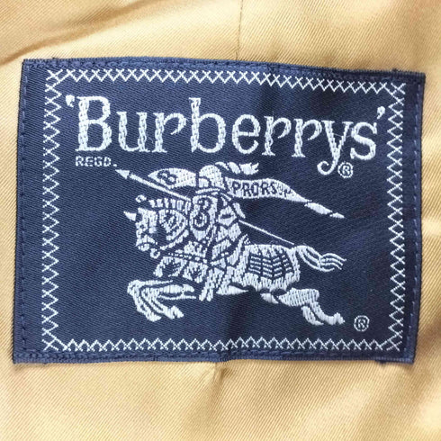 バーバリーズ BURBERRYS 80-90S OLD 英国製 裏地ノバチェック ライナー付き フルセット エポレット ガンフラップ付き ダブル バルマカーン ステンカラー コート レディース