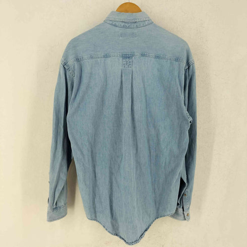エルエルビーン L.L.Bean 80S カナダ製 レギュラーカラー 長袖 デニムシャツ メンズ import:M