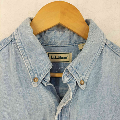 エルエルビーン L.L.Bean 80S カナダ製 レギュラーカラー 長袖 デニムシャツ メンズ import:M