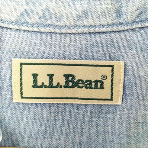 エルエルビーン L.L.Bean 80S カナダ製 レギュラーカラー 長袖 デニムシャツ メンズ import:M