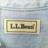 エルエルビーン L.L.Bean 80S カナダ製 レギュラーカラー 長袖 デニムシャツ メンズ import:M