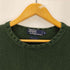 ポロバイラルフローレン Polo by RALPH LAUREN 90S ポニー刺繍 リブ編み ローゲージ コットン ニット セーター メンズ import:M