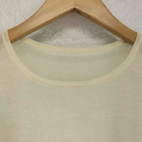スピックアンドスパン Spick and Span シアーフォルムパフスリーブニット レディース