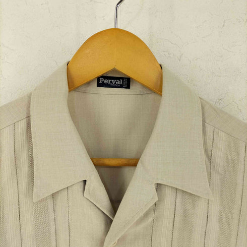 Perval フランス製 オープンカラー 長袖シャツ メンズ JPN:4