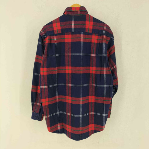 フィラスポーツ FILA SPORTS 90s 台湾製 レギュラーカラーL/S チェックネルシャツ メンズ JPN:M