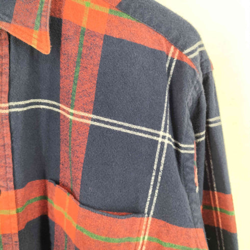 フィラスポーツ FILA SPORTS 90s 台湾製 レギュラーカラーL/S チェックネルシャツ メンズ JPN:M