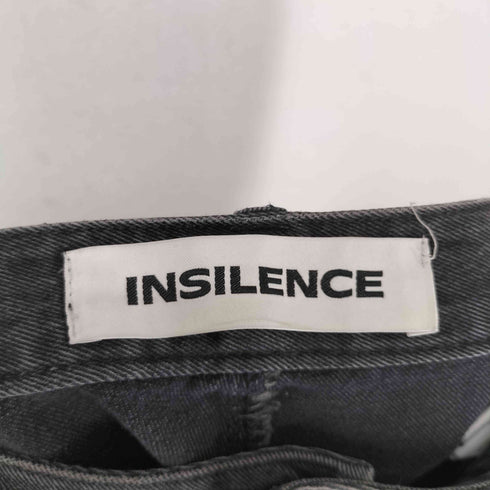 INSILENCE バギーブラックデニムパンツ import メンズ L