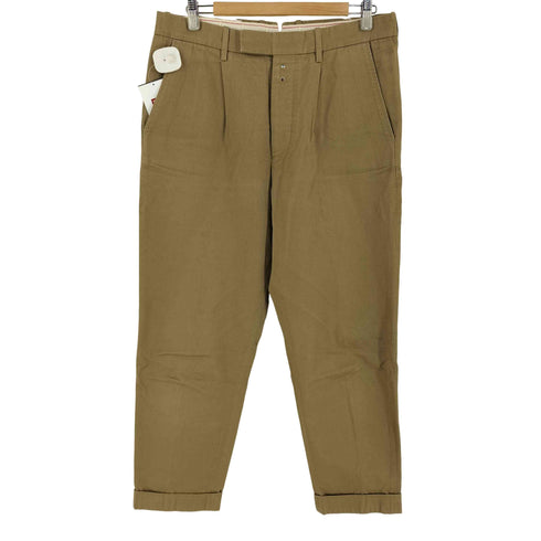 サイベーシックス SCYE BASICS sanhokin×yarn unevenness chino 1pleat trousers メンズ 38