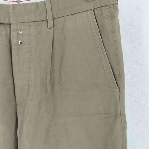 サイベーシックス SCYE BASICS sanhokin×yarn unevenness chino 1pleat trousers メンズ 38